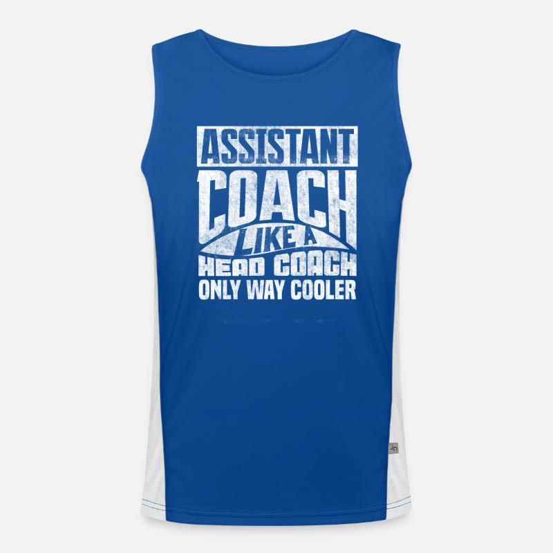 Co -Trainer, Coaching Funktionelles Kontrast-Tank Top für Männer 