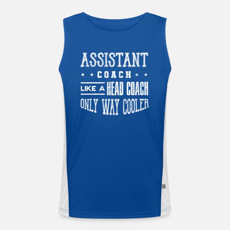 Co -Trainer, Coaching Funktionelles Kontrast-Tank Top für Männer 