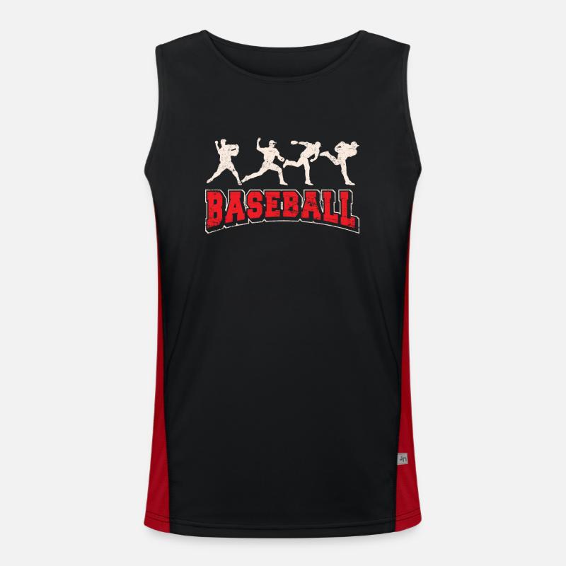 Lanceur de baseball Lanceur de baseball Closer Relief B Débardeur respirant contrasté Homme 
