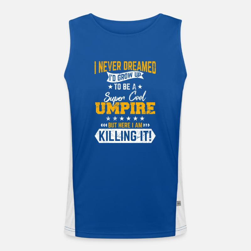 Baseball Umpire Baseball Official Baseball Lover Funktionelles Kontrast-Tank Top für Männer 