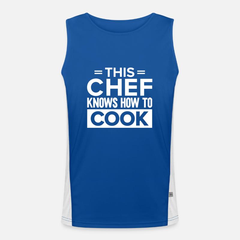 Chef Citation Cadeau Drôle Chef Débardeur respirant contrasté Homme 