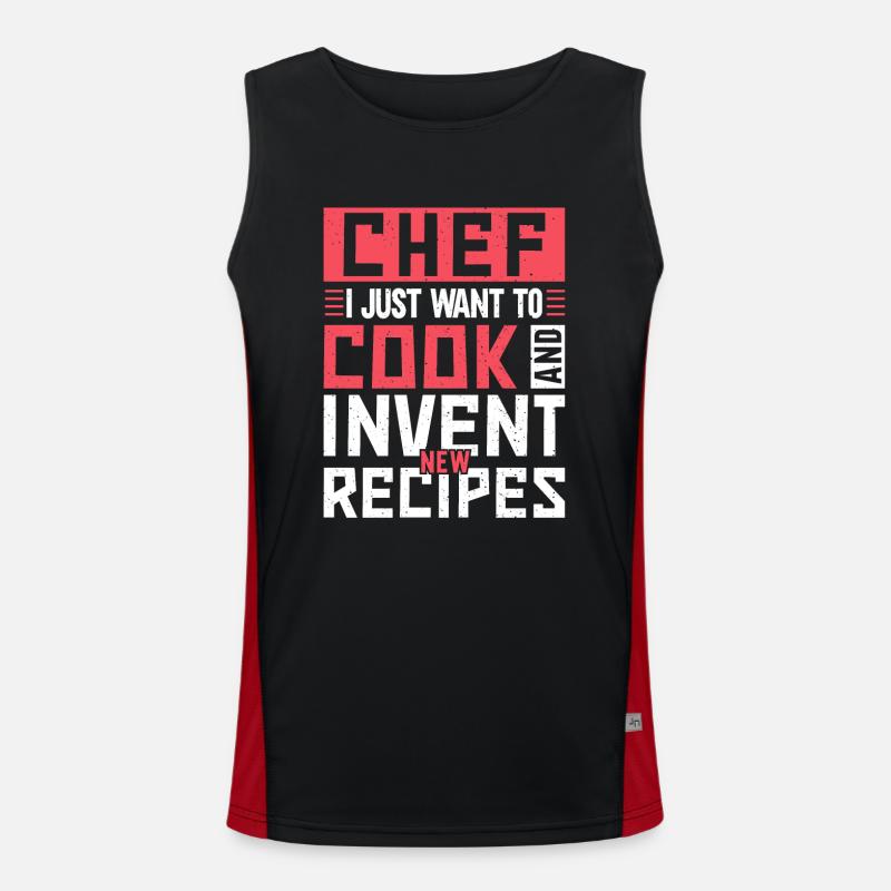 Chef Citation Cadeau Drôle Chef Débardeur respirant contrasté Homme 