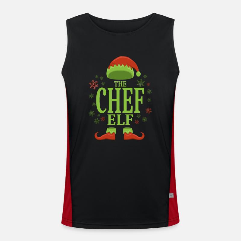 Chef Elfe de Noël Débardeur respirant contrasté Homme 