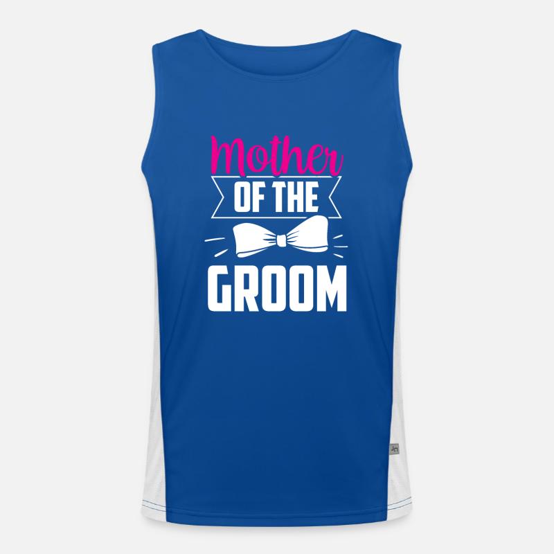 Mutter Des Bräutigams Hochzeit Bräutigam Party Funktionelles Kontrast-Tank Top für Männer 