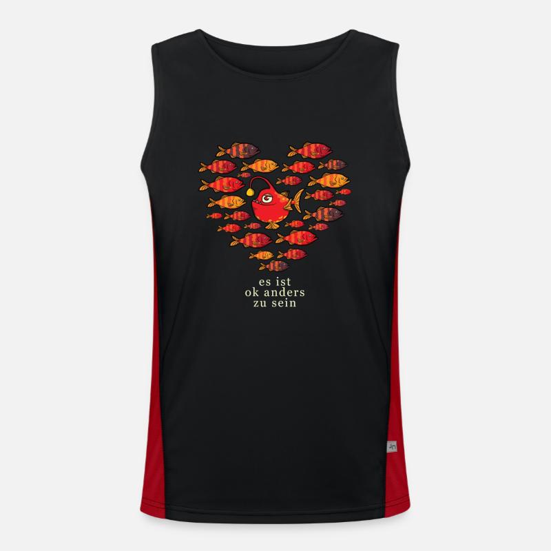 Be Different it's ok to be different Men's Functional Contrast Tank Top 