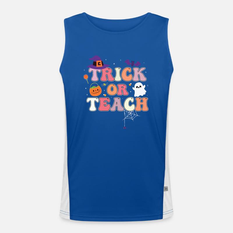 Trick Or Teach Funktionelles Kontrast-Tank Top für Männer 