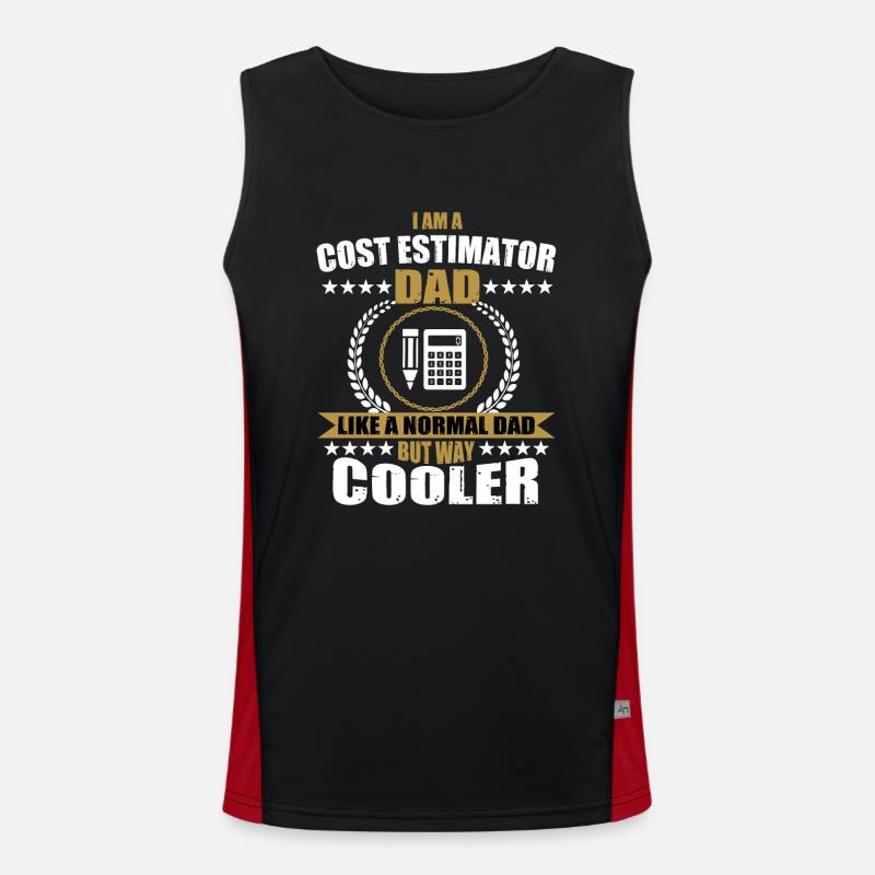Cost estimator dad Men's Functional Contrast Tank Top 