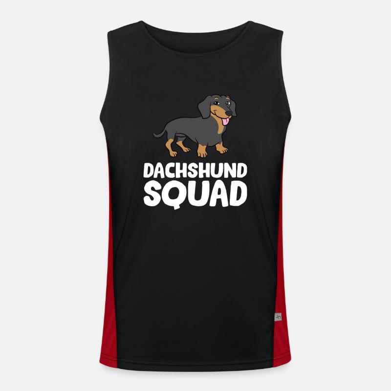 Teckel - Dachshund Squad Débardeur respirant contrasté Homme 