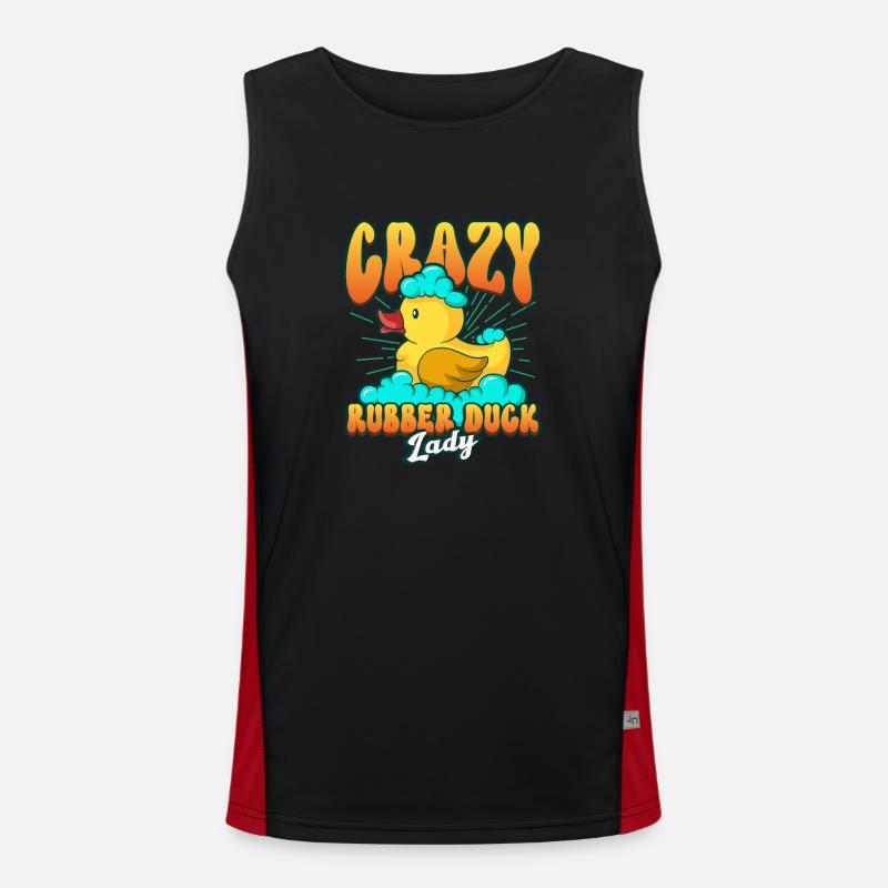 Rubber Duck Ducks Bird Hunt Duck lover Gift Idea Funktionelles Kontrast-Tank Top für Männer 
