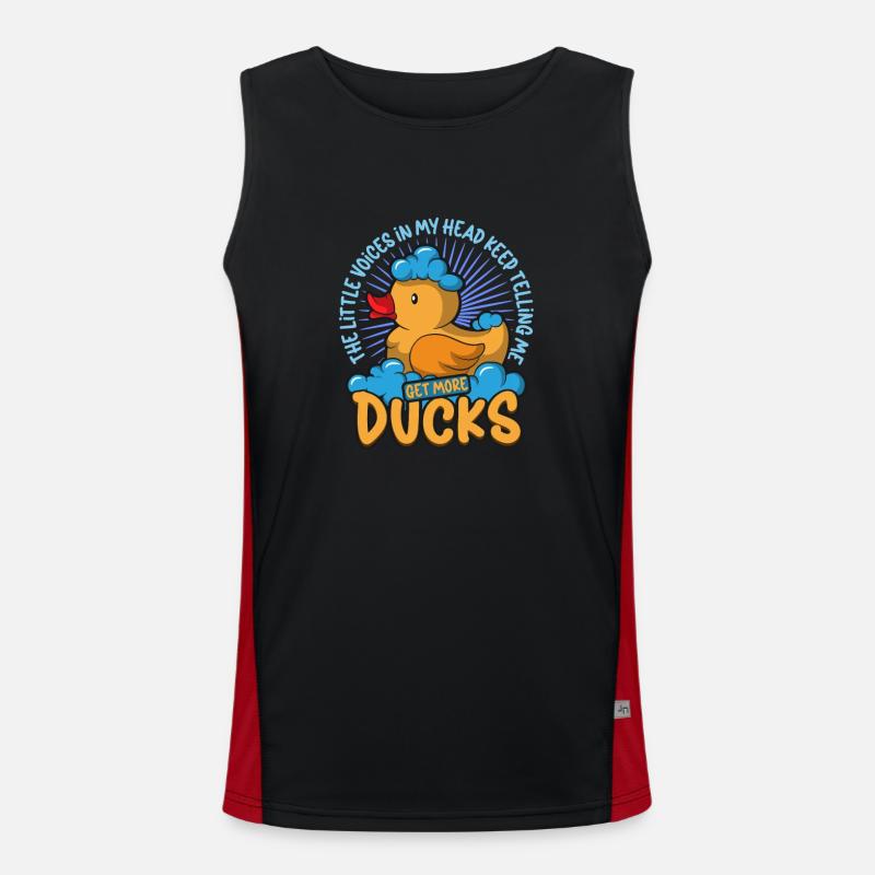 Rubber Duck Ducks Bird Hunt Duck lover Gift Idea Funktionelles Kontrast-Tank Top für Männer 