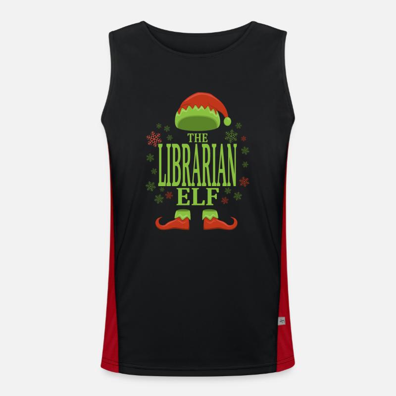 Bibliothécaire lutin de Noël Débardeur respirant contrasté Homme 