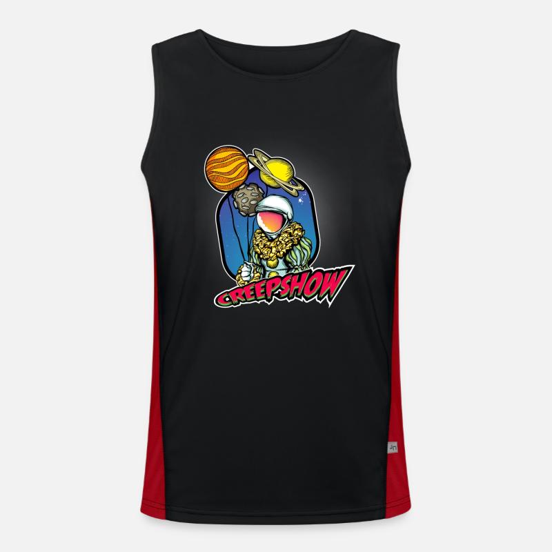 Astronaut Funktionelles Kontrast-Tank Top für Männer 