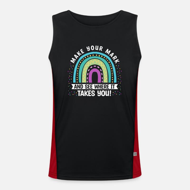 Make a sign and see Men's Functional Contrast Tank Top 
