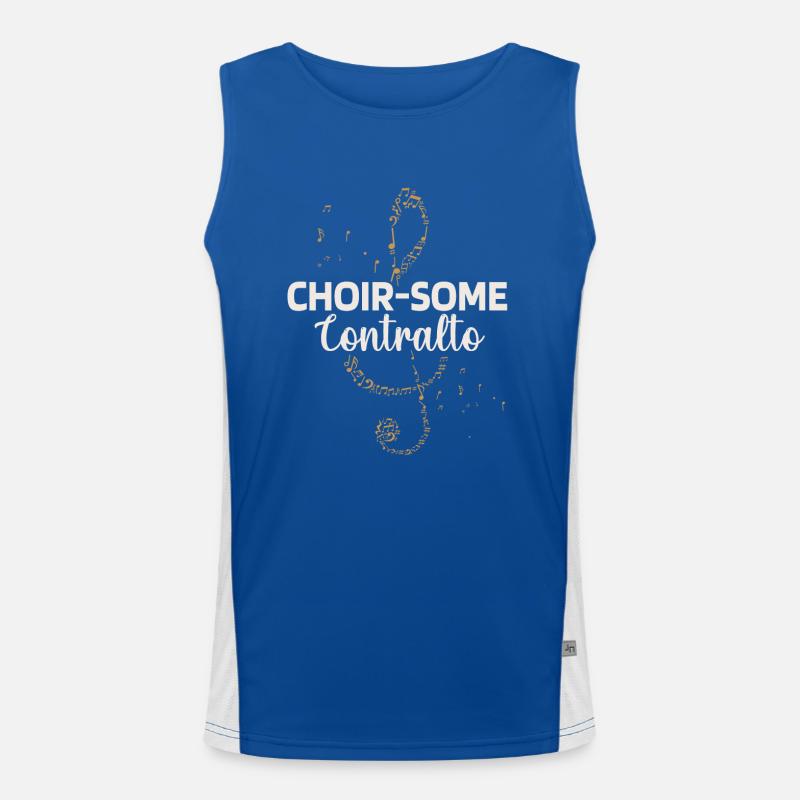 Opera singer, voice, opera Men's Functional Contrast Tank Top 