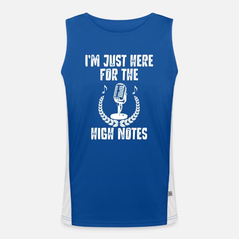 Opera singer, voice, opera Men's Functional Contrast Tank Top 