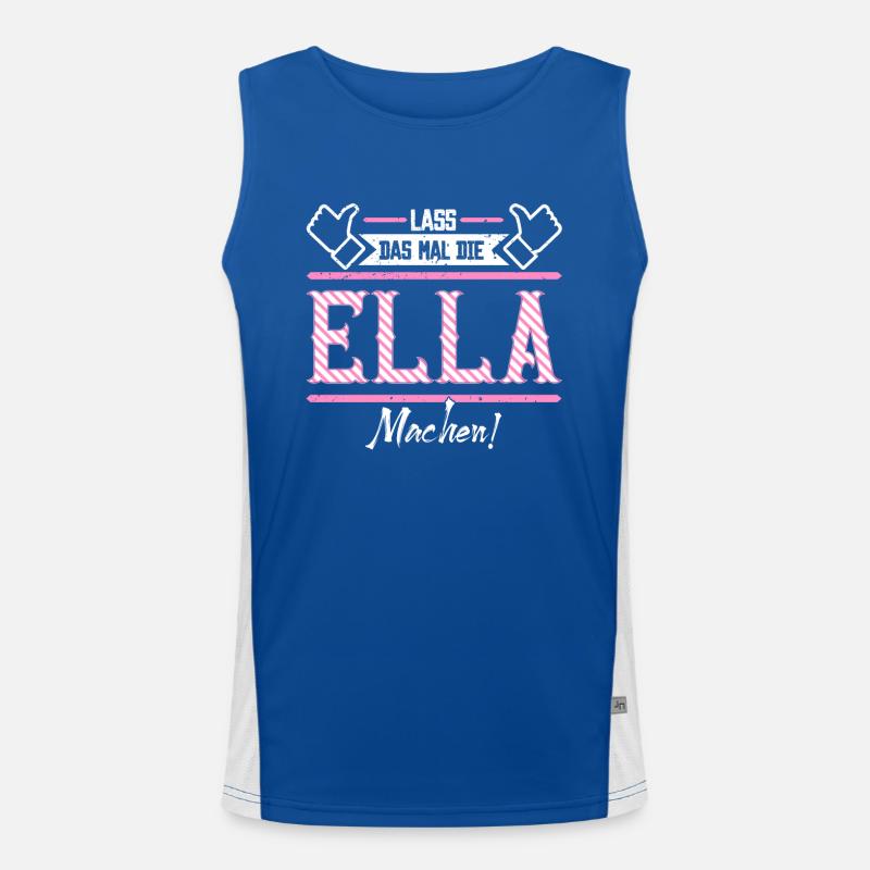 Ella Geschenkidee Geschenk Geburtstag Funktionelles Kontrast-Tank Top für Männer 