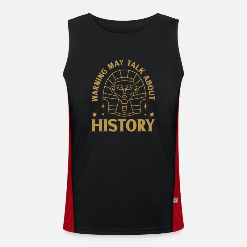 History historian History Men's Functional Contrast Tank Top 