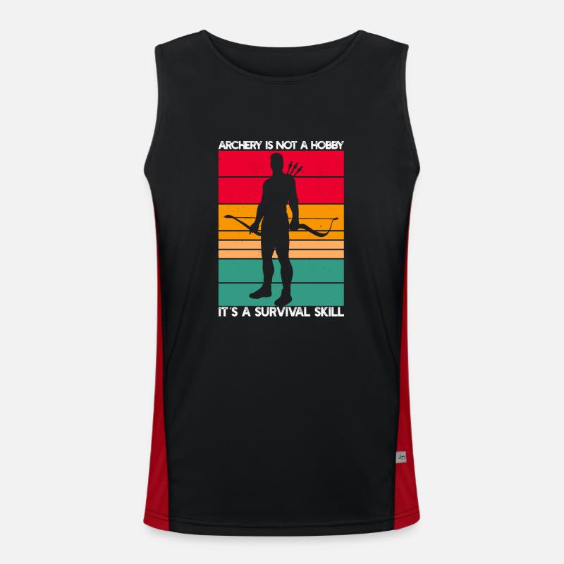 Archery Is Not A Hobby Men's Functional Contrast Tank Top 