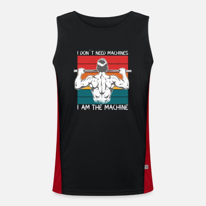 I Am A Machine Calisthenics Men's Functional Contrast Tank Top 