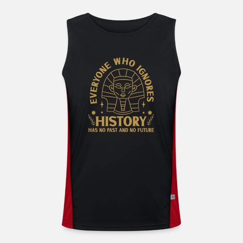 Geschichtshistoriker Geschichtsinteressierter Funktionelles Kontrast-Tank Top für Männer 