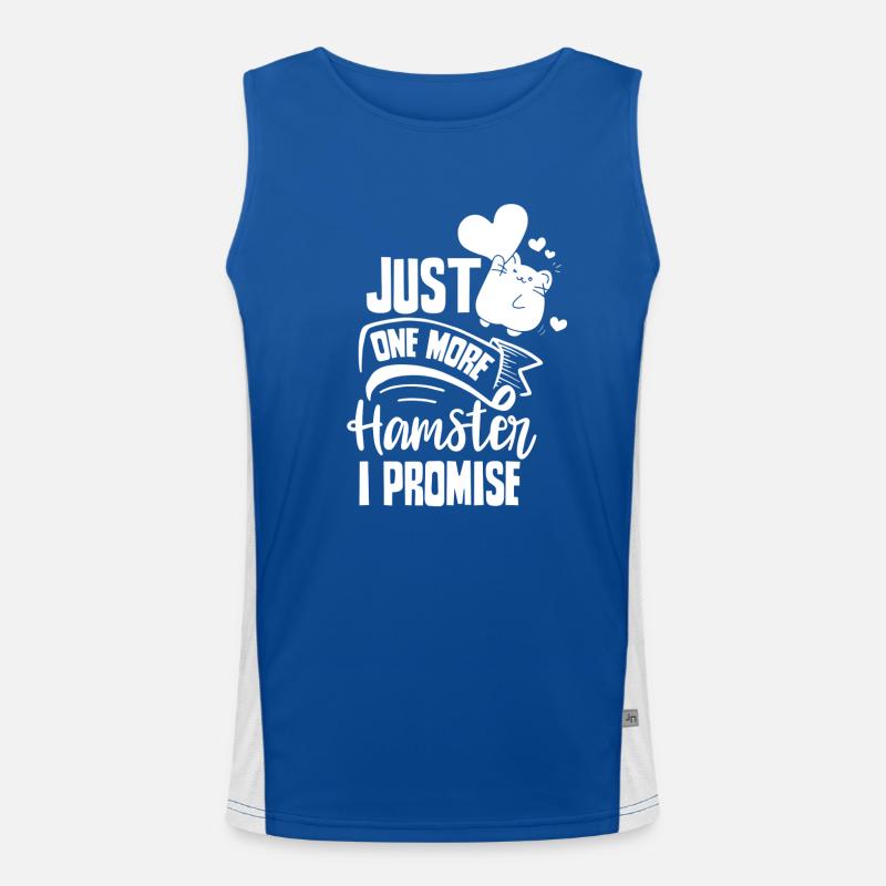 Nur Noch Ein Hamster Versprochen Besitzer Haustier Funktionelles Kontrast-Tank Top für Männer 