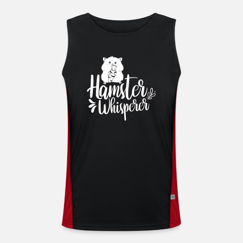 Hamster Whisperer Mignon Propriétaire d’animal de compagnie Débardeur respirant contrasté Homme 