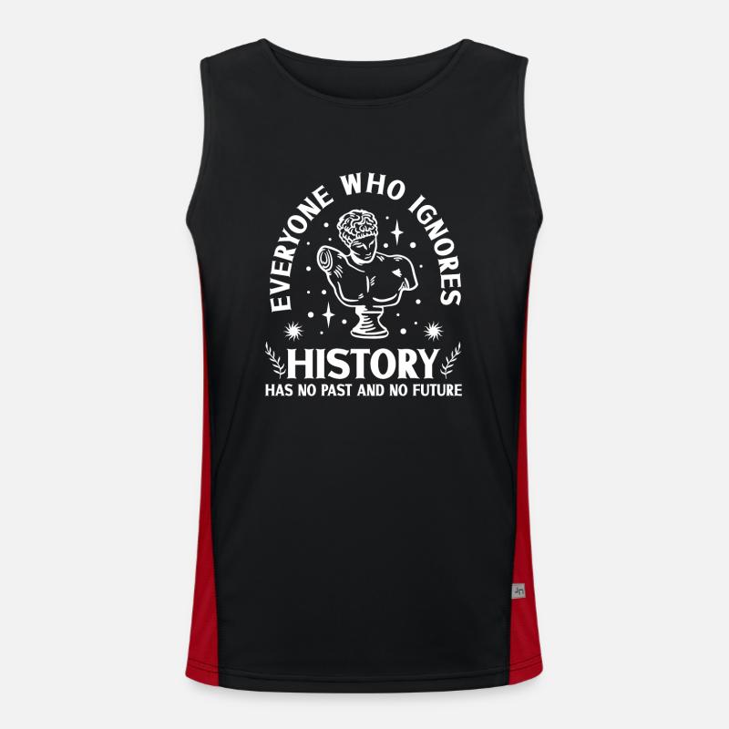 Geschichtshistoriker Geschichtsinteressierter Funktionelles Kontrast-Tank Top für Männer 