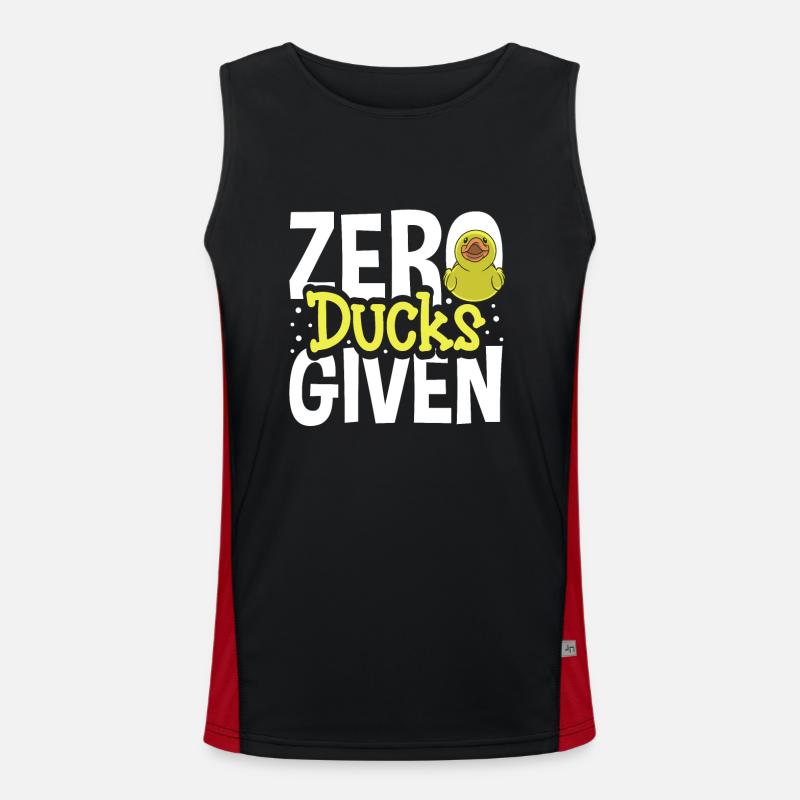 Rubber Ducks Duck Duck Lovers Bathroom Men's Functional Contrast Tank Top 