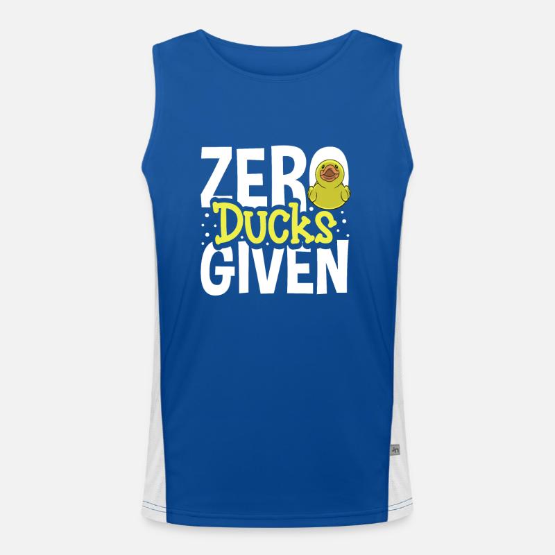 Rubber Ducks Duck Duck Lovers Bathroom Men's Functional Contrast Tank Top 