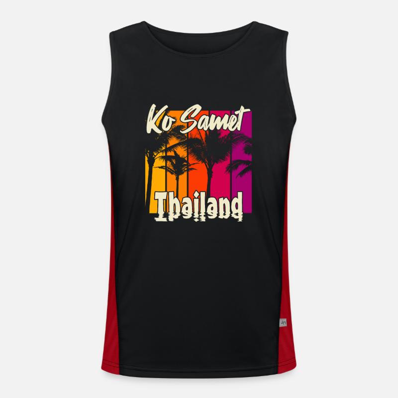 Ko Samet Thailand Men's Functional Contrast Tank Top 