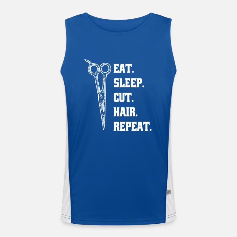 Coiffeur Ciseaux Coiffeur Ciseaux Peigne Débardeur respirant contrasté Homme 