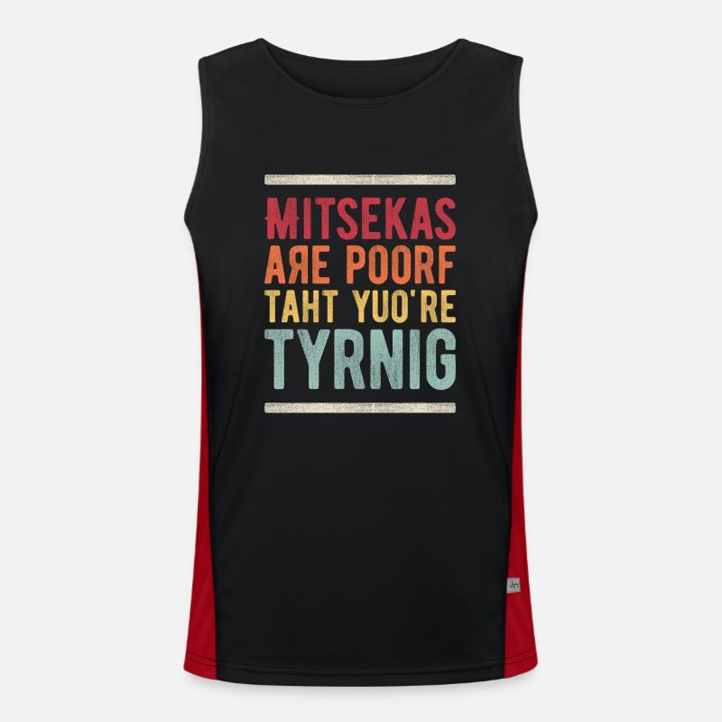 Fehler sind der Beweis, dass Sie es versuchen Funktionelles Kontrast-Tank Top für Männer 