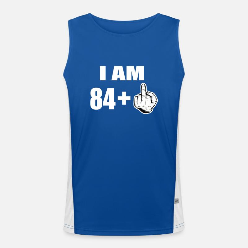 84 Geburtstag Funktionelles Kontrast-Tank Top für Männer 