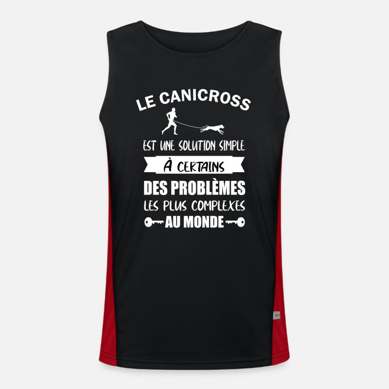Le canicross est une solution simple t-shirt Débardeur respirant contrasté Homme 