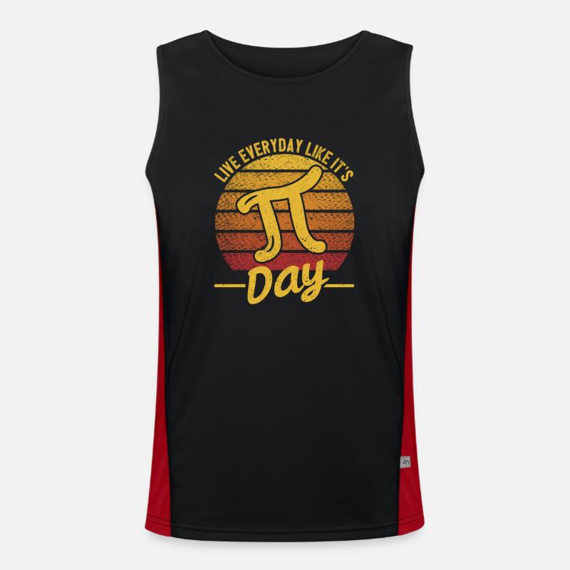 Distressed Funny Math Geek Live Everyday Like It's Funktionelles Kontrast-Tank Top für Männer 
