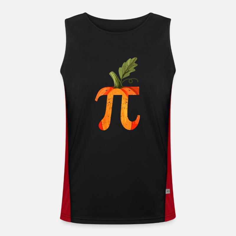 Pi Day Pumpkin Pike Math Creepy Halloween Débardeur respirant contrasté Homme 