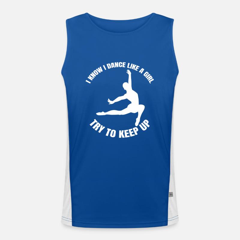 Ballet Dancer Gift Dance Ballerina Dance Class Men's Functional Contrast Tank Top 