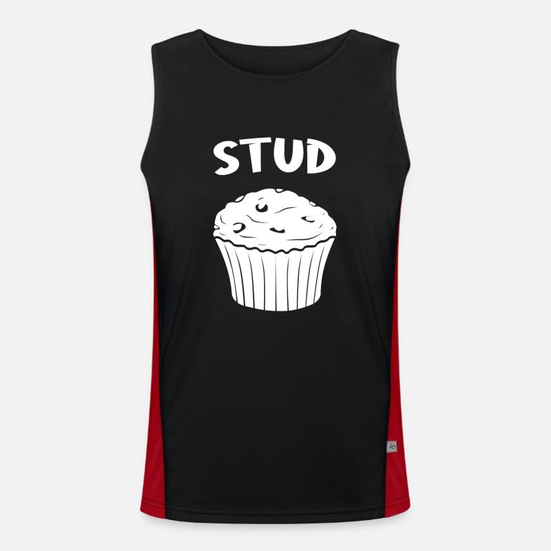 Simple and Cute Stud Muffi Funktionelles Kontrast-Tank Top für Männer 
