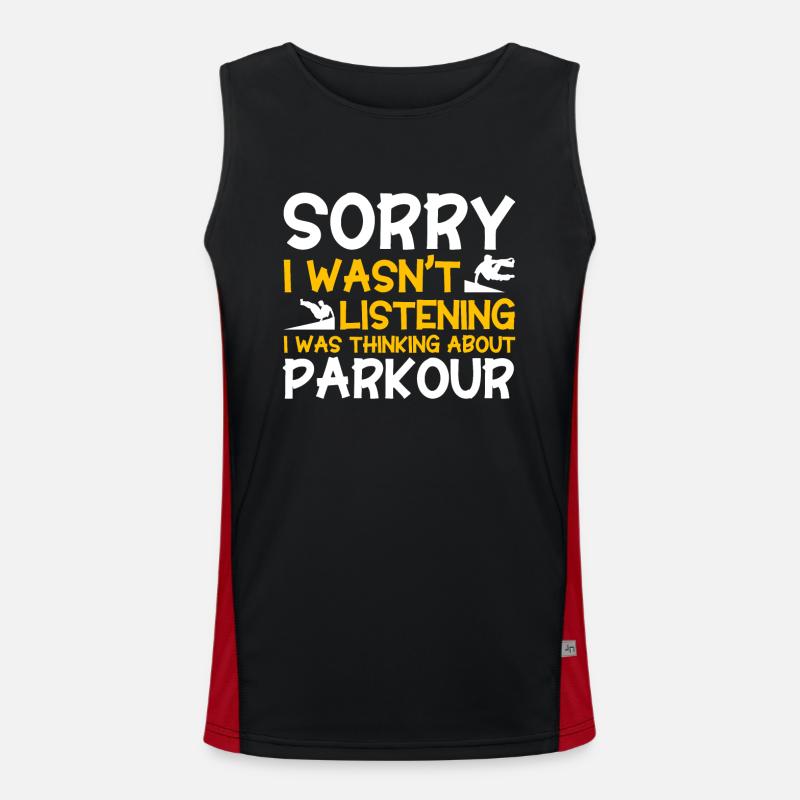 Parkour Gift Freerunning Parkour Runner Men's Functional Contrast Tank Top 