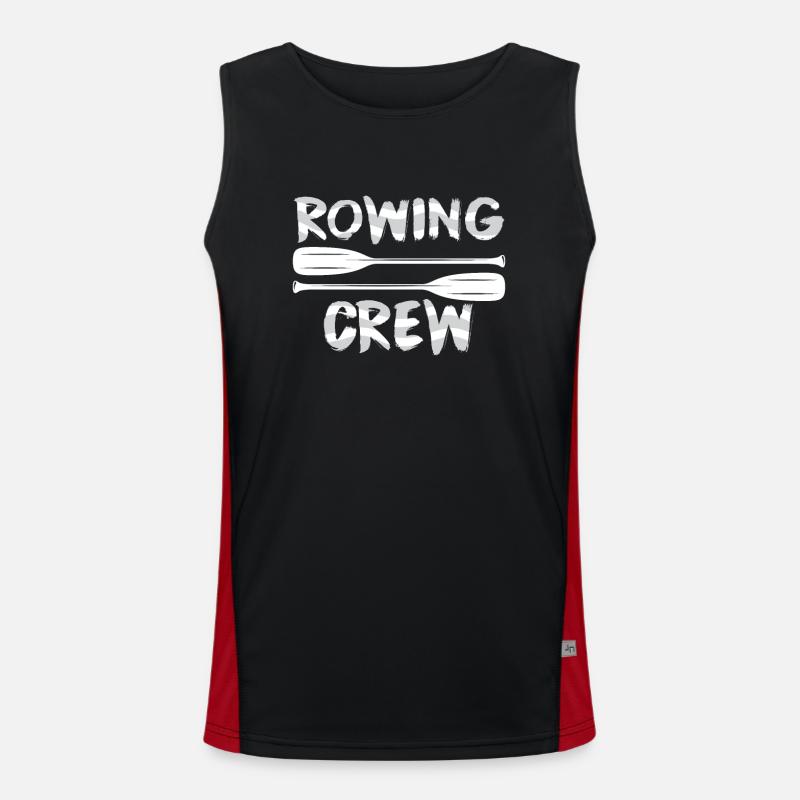 Rowing Team Rowers Rowing Rowing Rowing Boat Men's Functional Contrast Tank Top 