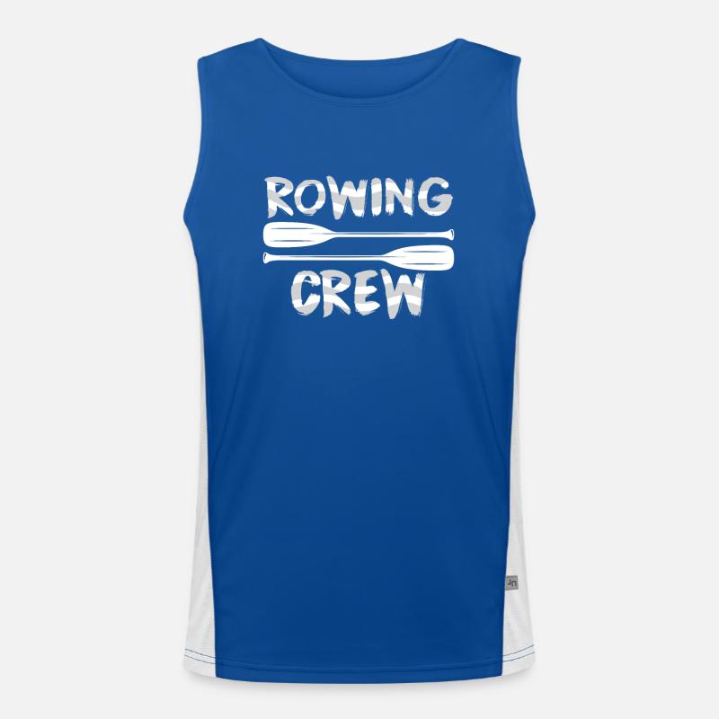 Rowing Team Rowers Rowing Rowing Rowing Boat Men's Functional Contrast Tank Top 