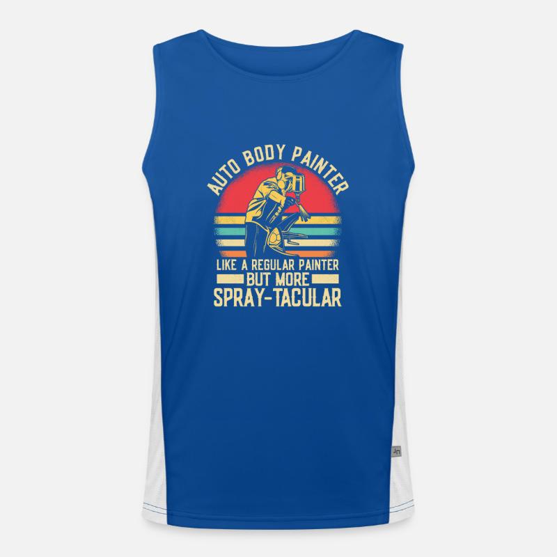 Auto Body Painter Like A Regular Painter But More Funktionelles Kontrast-Tank Top für Männer 