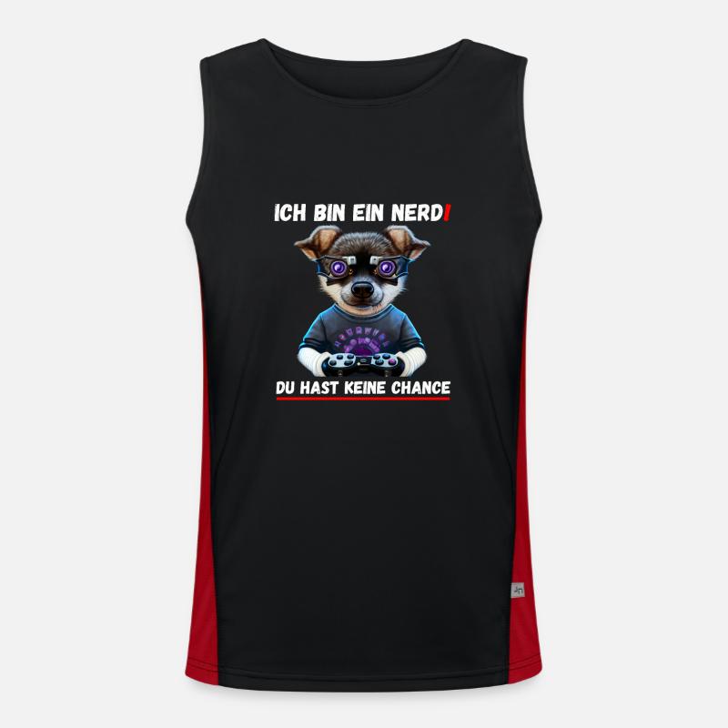 Ich bin ein Nerd - Du hast keine Chance Funktionelles Kontrast-Tank Top für Männer 