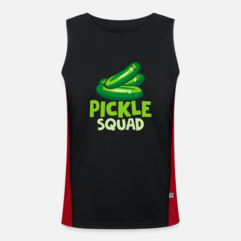 Pickle Squad Concombre Cornichons Débardeur respirant contrasté Homme 