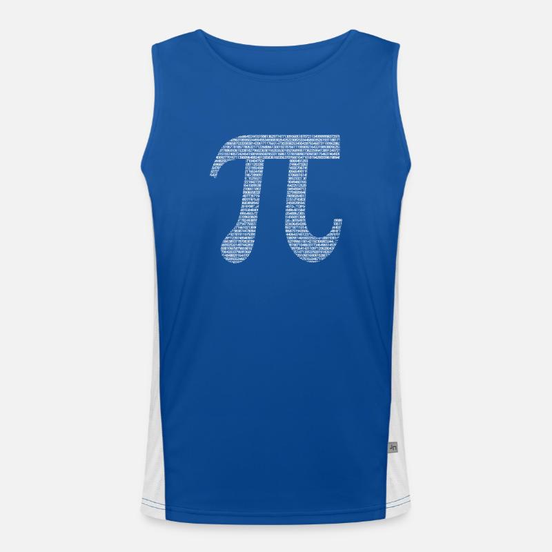 10000 chiffres Pi Day signe Math Lover Math Débardeur respirant contrasté Homme 