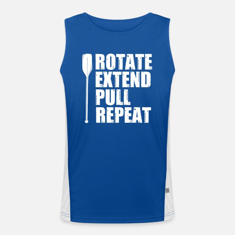 Drachenbootrennen, Drachenboote, Bleischlag Funktionelles Kontrast-Tank Top für Männer 