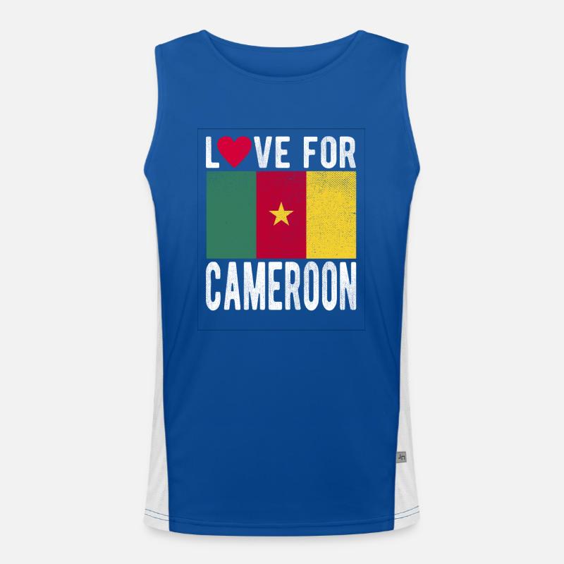 Cameroon Souvenir Men's Functional Contrast Tank Top 