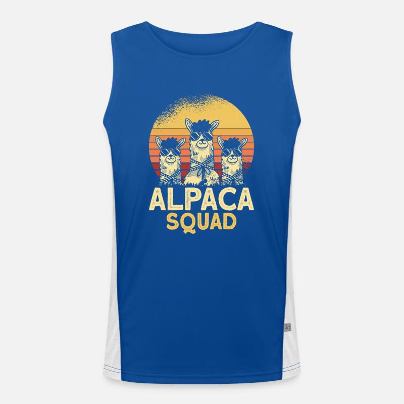 Alpace Squad Sunglasses Funktionelles Kontrast-Tank Top für Männer 