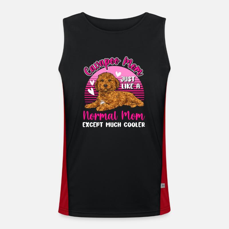 Cavapoo Cavoodle Capoodle Chien Débardeur respirant contrasté Homme 