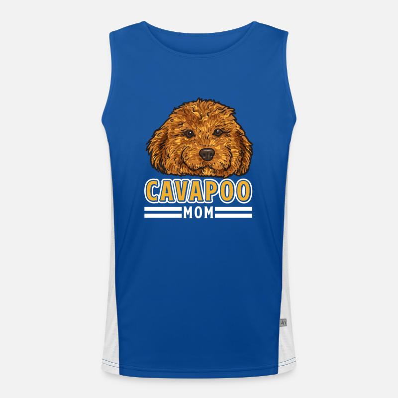 Cavapoo Cavoodle Capoodle Chien Débardeur respirant contrasté Homme 